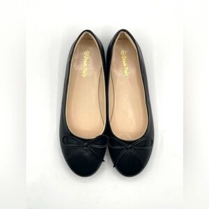 Dream Pair Women’s Sz 5 Ballet Flats Black With Thin Bow Tie